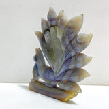 2 Pieces Geode Agate Druzy Nine-tailed Fox Carving 18 -Wholesale Crystals