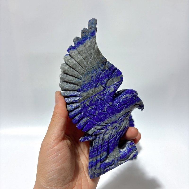 2 Pieces Lapis Lazuli Eagle Carving -Wholesale Crystals