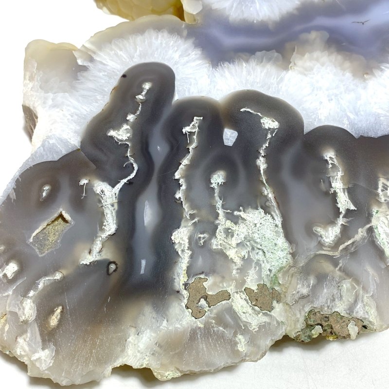 2 Pieces Large Moss Agate Slab - Wholesale Crystals