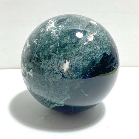 2 Pieces Large Moss Agate Spheres - Wholesale Crystals