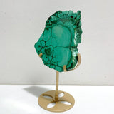 2 Pieces Malachite Raw Bottom With Stand - Wholesale Crystals