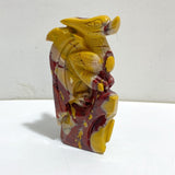 2 Pieces Mookaite Flying Dragon Castle Carving 3 -Wholesale Crystals