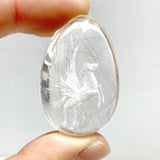 2 Pieces Pegasus Black Rutile Quartz Inner Scene Carving - Wholesale Crystals