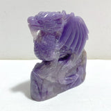 2 Pieces Purple Jade Flying Dragon Castle Carving -Wholesale Crystals