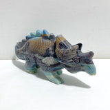 2 Pieces Trolleite Triceratops Three-horned Dinosaur Carving -Wholesale Crystals