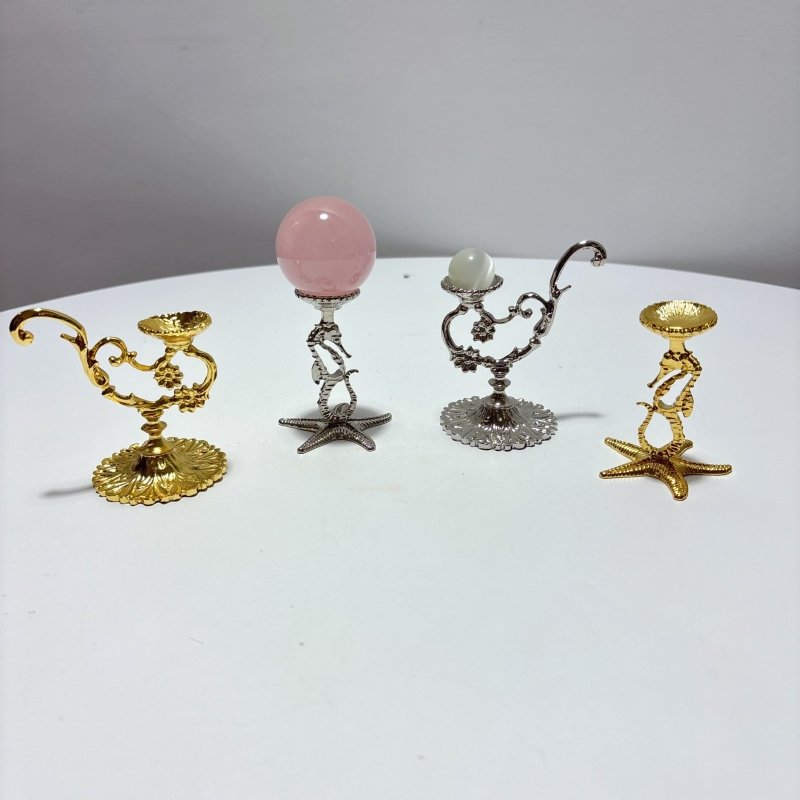 2 Styles Metal Crystal Sphere Stand Wholesale SeaHorse - Wholesale Crystals