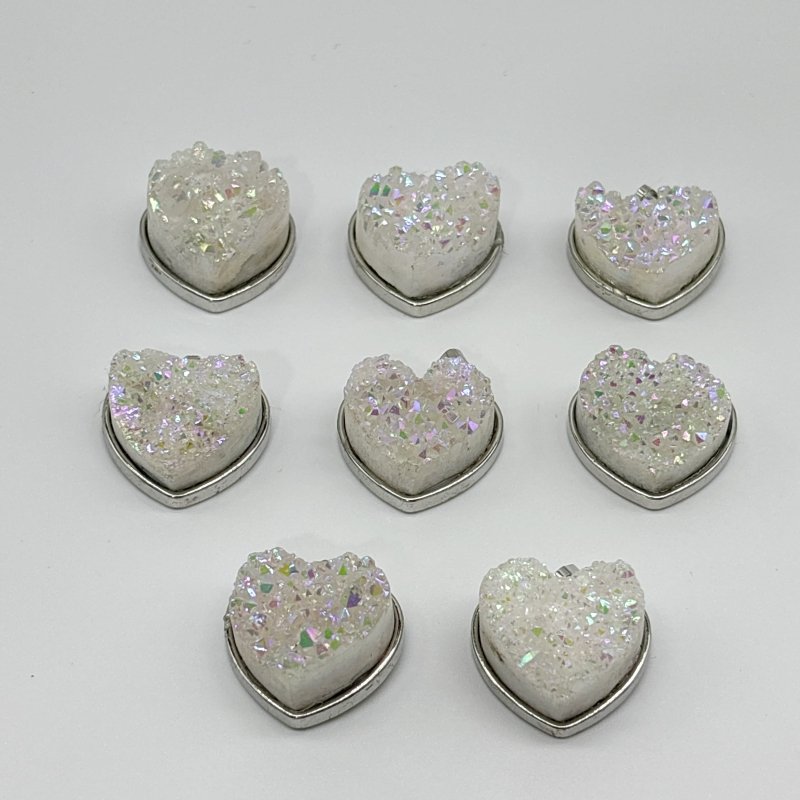 2 Types Aura Cluster Heart Pendant Wholesale - Wholesale Crystals