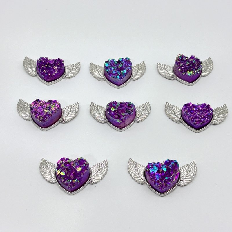 2 Types Aura Cluster Heart Wing Pendant Wholesale - Wholesale Crystals