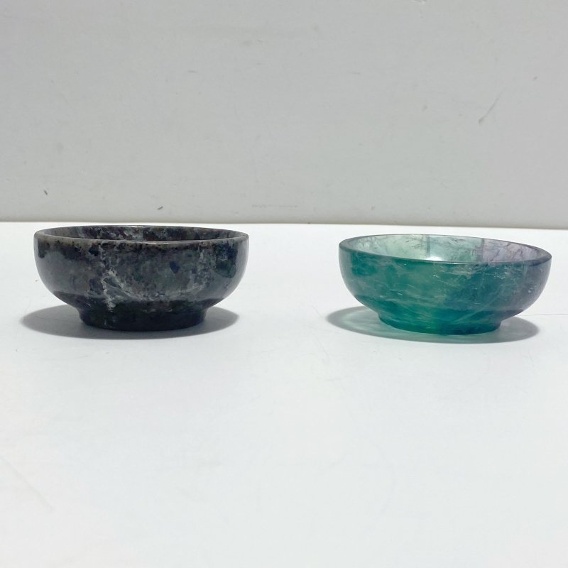 2 Types Bowl Carving Wholesale Fluorite Yooperlite - Wholesale Crystals