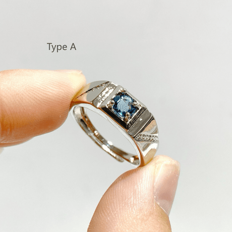 2 Types Heat Treatment Blue Topaz Ring Wholesale - Wholesale Crystals