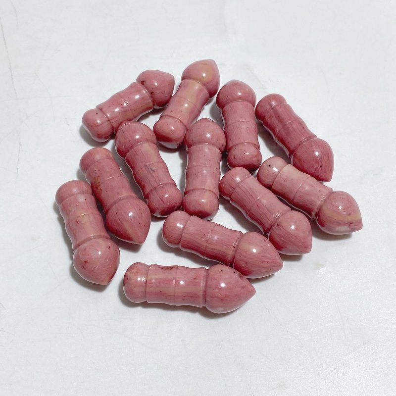 2 Types Penis Carving Wholesale Ocean Jasper Rhodonite -Wholesale Crystals