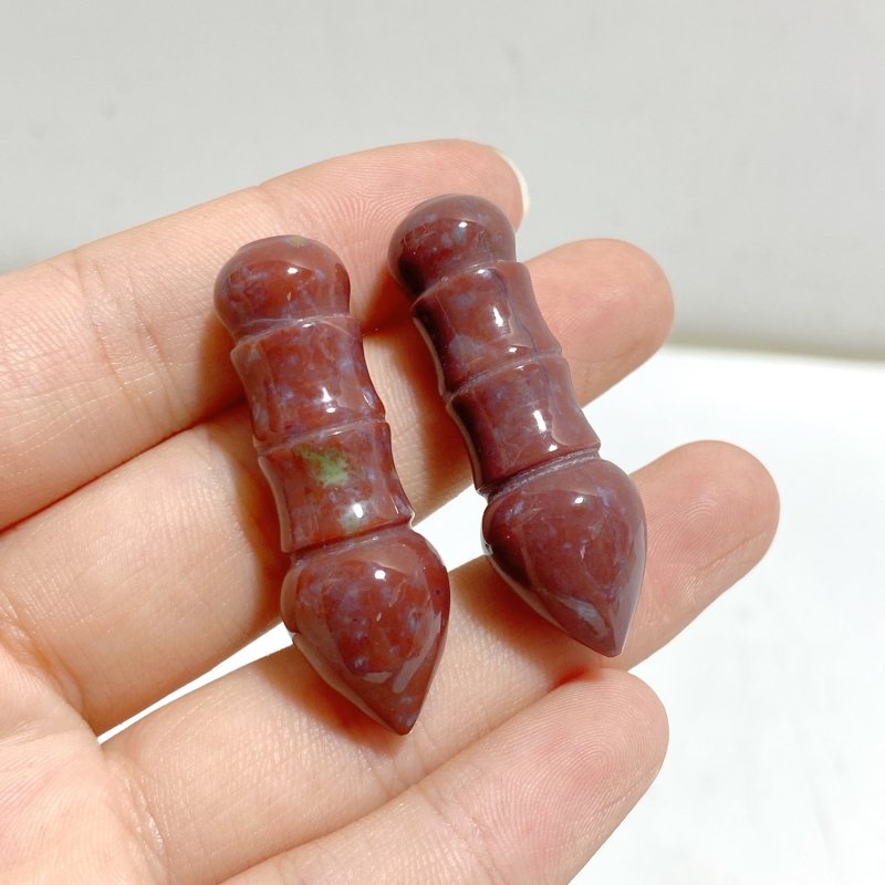 2 Types Penis Carving Wholesale Ocean Jasper Rhodonite -Wholesale Crystals