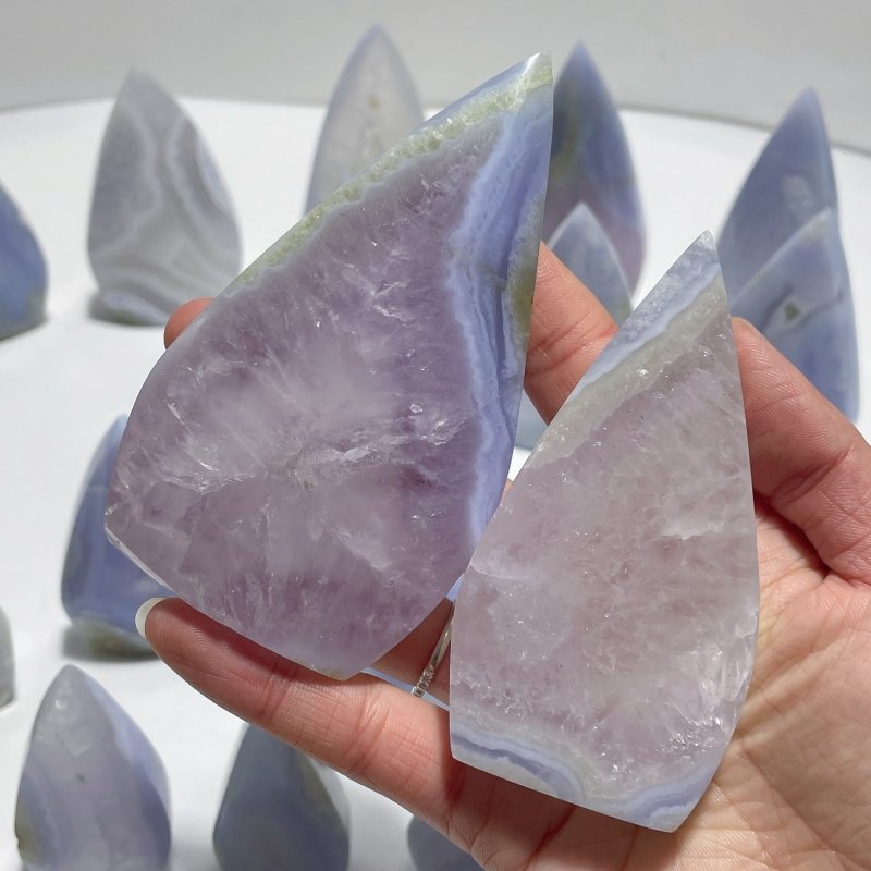 20 Pieces Beautiful Blue Chalcedony Arrow Head Shape - Wholesale Crystals