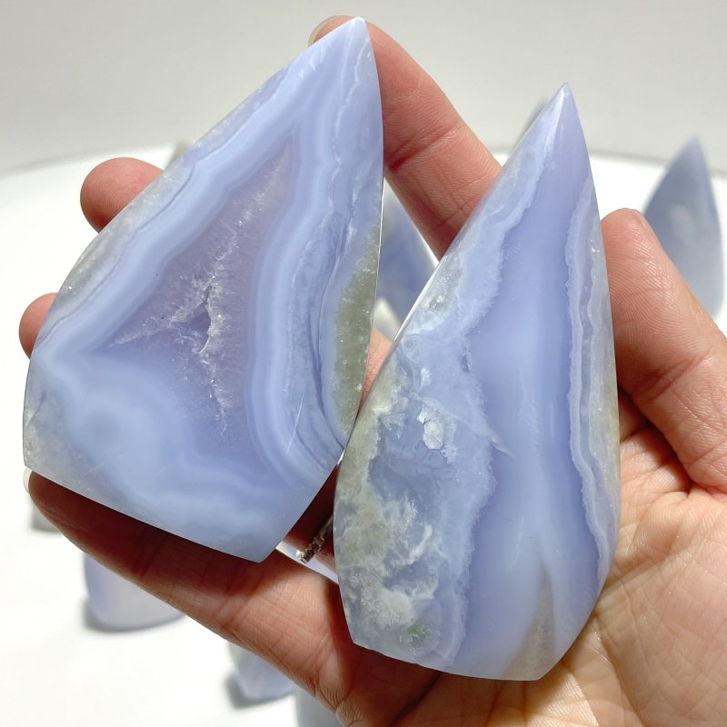 20 Pieces Beautiful Blue Chalcedony Arrow Head Shape - Wholesale Crystals