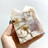 20 Pieces Geode Sakura Flower Agate Tower Points - Wholesale Crystals
