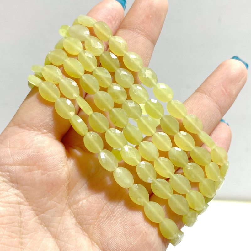 20 Types Cut Faceted Oval Shape Bracelet Caribbean Calcite Moss Agate Rhodonite Wholesale - Wholesale Crystals