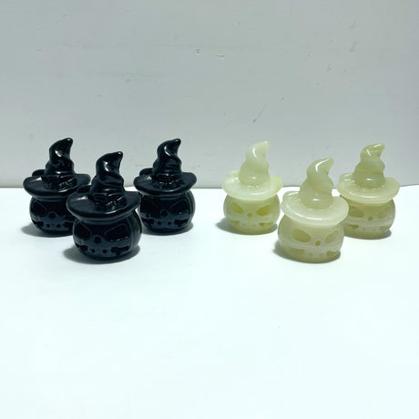 Halloween Pumpkin Wizard Hollow Carving Wholesale Black Obsidian Afghanistan Jade