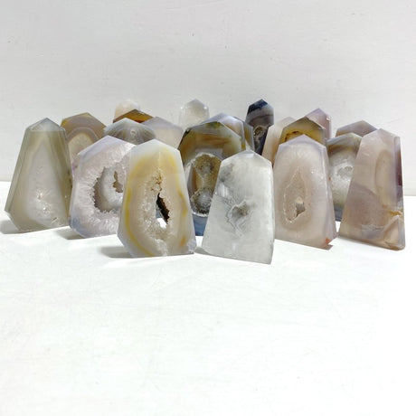 21 Pieces Beautiful Geode Agate Tower - Wholesale Crystals
