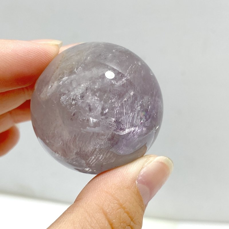 21 Pieces God's Fingerprint Amethyst Light Purple Spheres -Wholesale Crystals