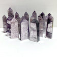 21 Pieces Purple Spark Lepidolite Four - Sided Tower - Wholesale Crystals