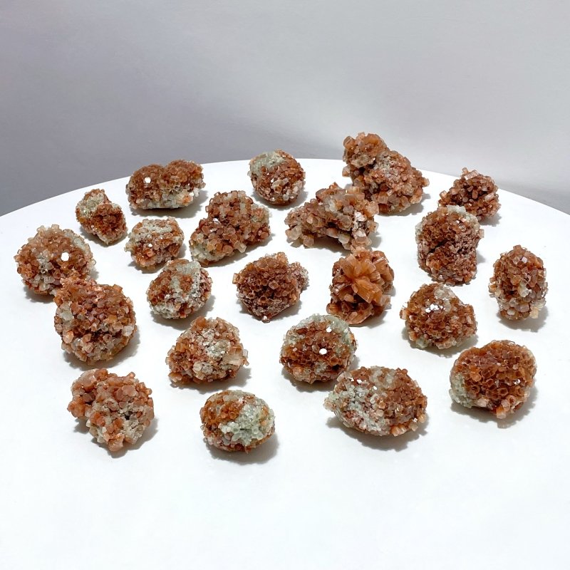 22 Pieces Raw Aragonite Stone Specimen White mixed Red - Wholesale Crystals