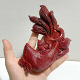 2 Pieces Mookaite Nine-tailed Fox Carving