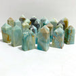 23 Pieces Caribbean Calcite Four-Sided Points -Wholesale Crystals