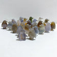 23 Pieces Geode Druzy Agate Penguin Carving -Wholesale Crystals