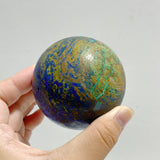 6 Pieces Azurite Mixed Malachite Spheres #2