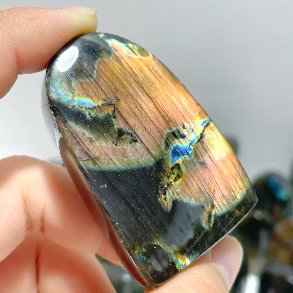 30 Pieces Beautiful Purple Yellow Labradorite Free Form