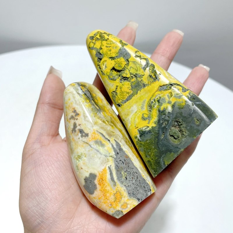 24 Pieces Bumble Bee Jasper Free Form Home Decor - Wholesale Crystals