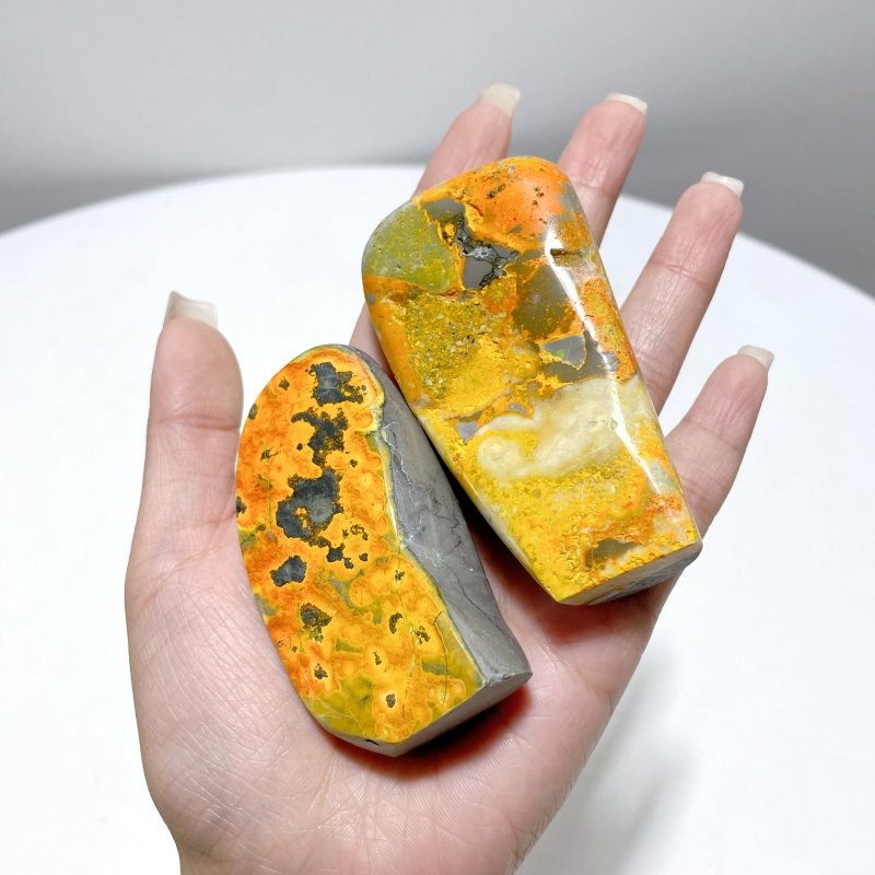 24 Pieces Bumble Bee Jasper Free Form Home Decor - Wholesale Crystals