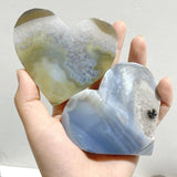 24 Pieces Geode Druzy Agate Heart -Wholesale Crystals