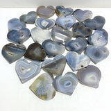 24 Pieces Geode Druzy Agate Heart -Wholesale Crystals