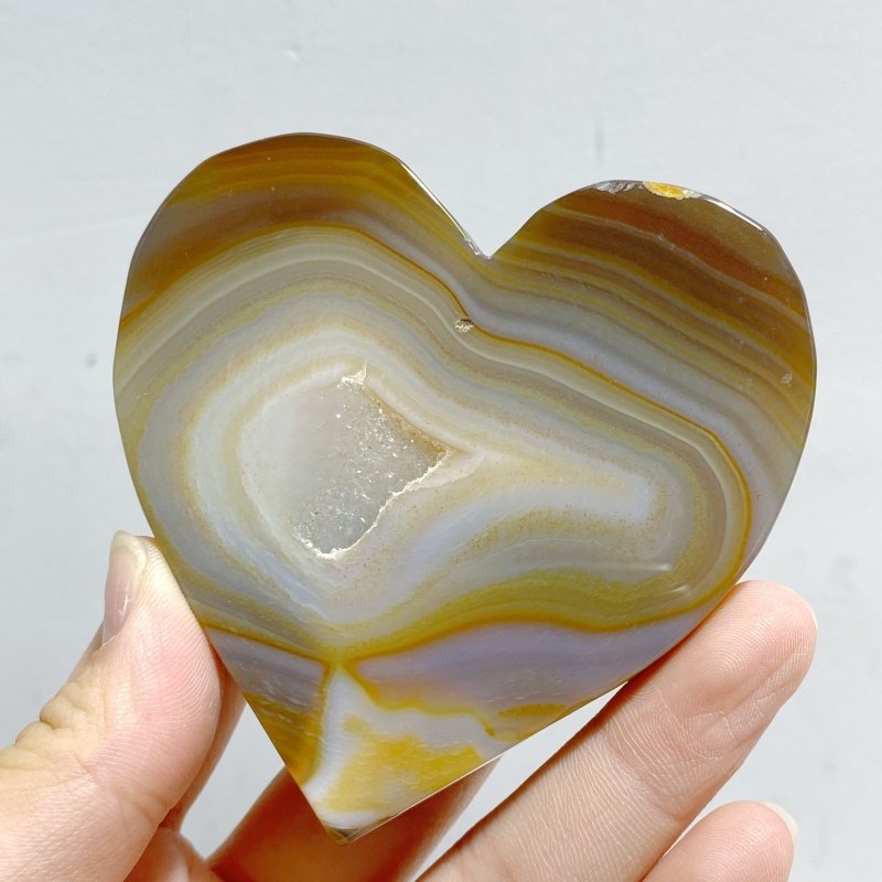 24 Pieces Geode Druzy Agate Heart -Wholesale Crystals