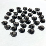 2.4cm Small Silver Sheen Obsidian Sleeping Cat Carving Wholesale - Wholesale Crystals