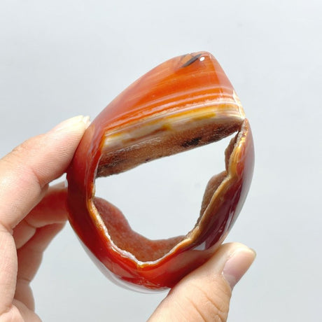 25 Pieces Beautiful Geode Druzy Carnelian - Wholesale Crystals