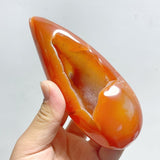 25 Pieces Beautiful Geode Druzy Carnelian - Wholesale Crystals