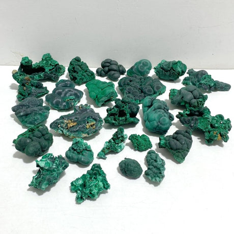 25 Pieces Beautiful High Quality Raw Malachite Specimen -Wholesale Crystals
