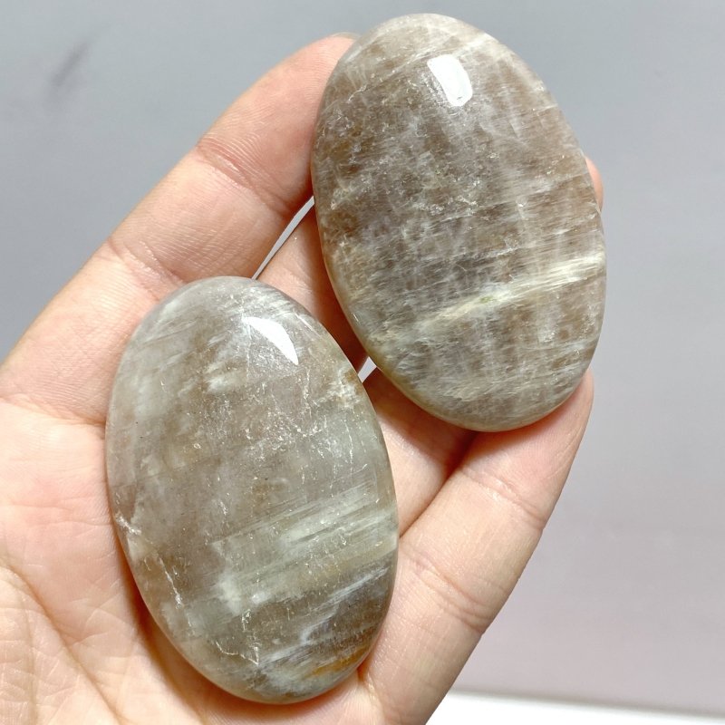 254 Pieces Sunstone Mixed Moonstone Palm Closeout - Wholesale Crystals