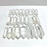 27 Pieces Clear Quartz Double Points - Wholesale Crystals