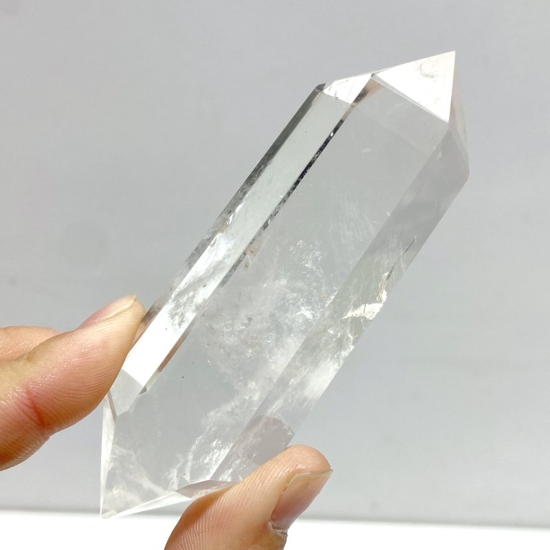 27 Pieces Clear Quartz Double Points - Wholesale Crystals