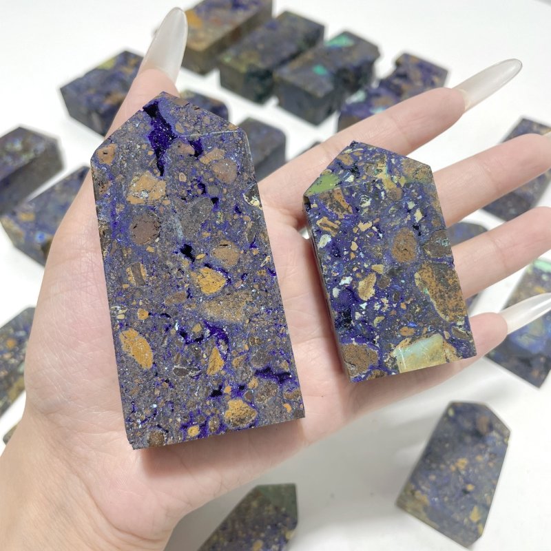 28 Pieces Azurite Malachite Tower - Wholesale Crystals