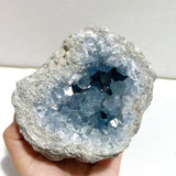 4 Pieces Large Blue Celestite Cluster Home Decor