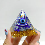 Lapis Lazuli Evil Eye Orgone Pyramid Wholesale