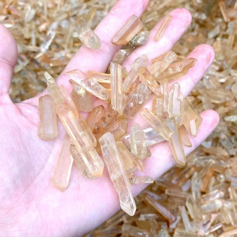 28KG Tangerine Quartz Mini Super Clear Quartz Point (Sea Freight Only) -Wholesale Crystals