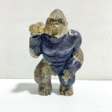 Unique Volcano Agate King Kong Ape Carving #9