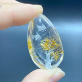3 Pieces Butterfly Garden Quartz Inner Scene Carving - Wholesale Crystals