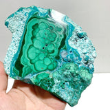 3 Pieces High Quality Chrysocolla Mixed Malachite Slab Specimen - Wholesale Crystals