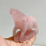 3 Pieces Rose Quartz Cattle Carving -Wholesale Crystals